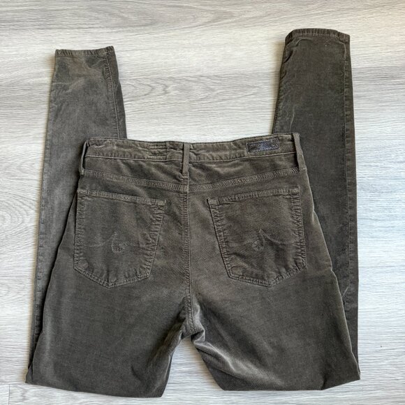 AG Adriano Goldschmeid The Farrah Skinny Velvet Pants Size 30R - Picture 10 of 10